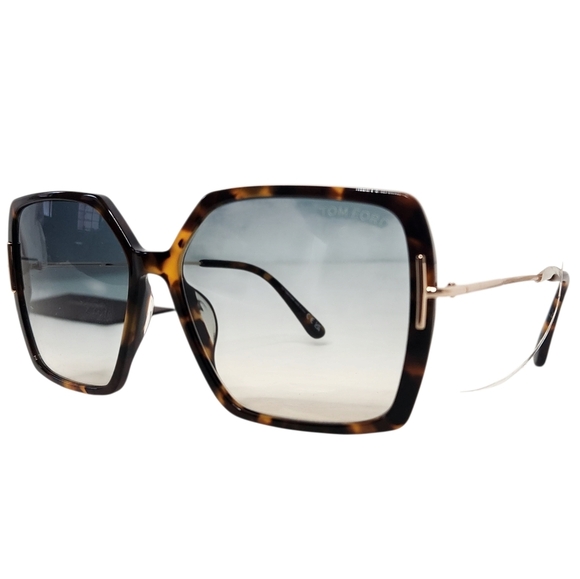 TOM FORD Joanna Butterfly Havana Sunglasses NEW - Picture 3 of 10